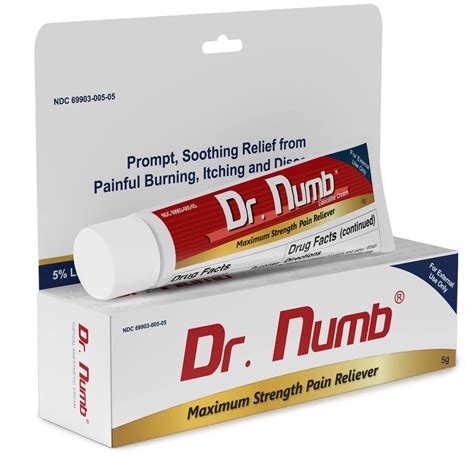 Buy Dr Numb Lidocaine Topical Anesthetic Numbing Cream G