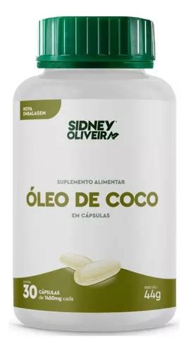 Suplemento en cápsulas Sidney Oliveira Óleo de Coco ácidos grasos de