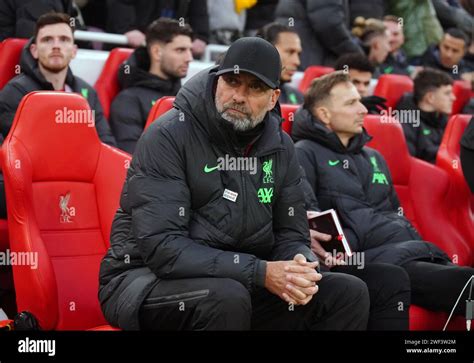 Liverpool Manager Jurgen Klopp During The Emirates Fa Cup Fourth Round