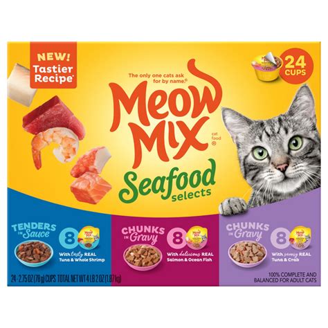 Save On Meow Mix Seafood Collection Wet Cat Food Variety Pack Ct