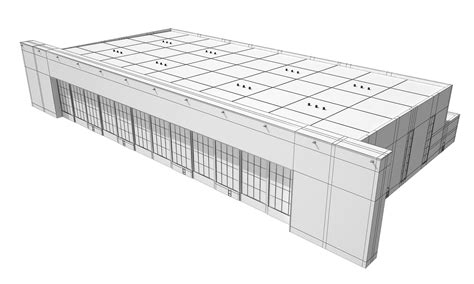 3D Airport Hangar Model - TurboSquid 2014321