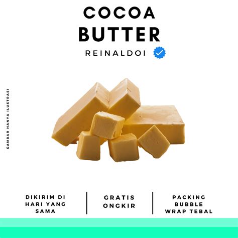 Jual Cocoa Butter Lemak Kakao Theobroma Oil Gr Shopee Indonesia