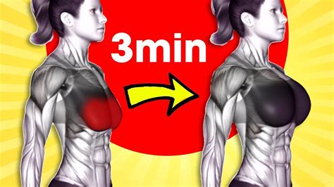 Increase Breast Size Naturally Just 3 Minutes A Day At Home Youtube