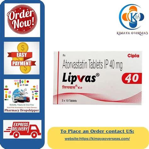 Lipvas Atorvastatin Mg Tablets At Rs Box Cardiac And