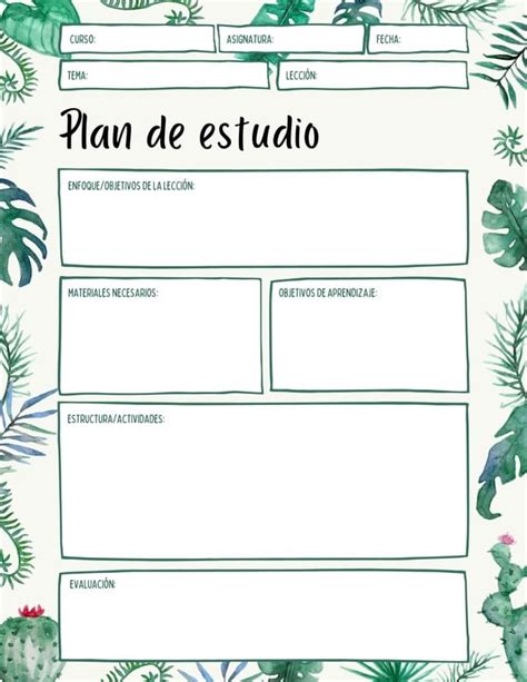 Plantillas Para Planes De Clases Gratis Canva