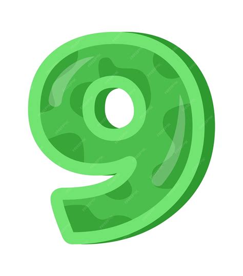 fiesta de cumpleanos infantil numero nueve ilustracion vectorial