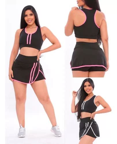 Conjunto Feminino De Academia Beach Tennis Futev Lei Parcelamento Sem