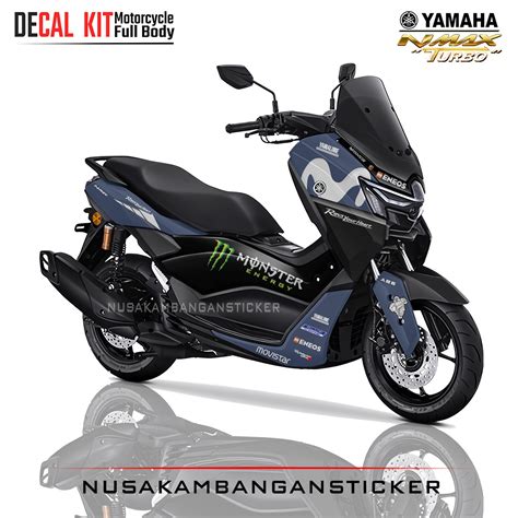 DECAL KIT STICKER NEW NMAX TURBO MOVISTAR FULLBODY Nusakambangan Sticker