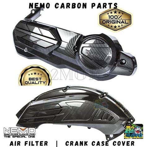 Nmax V Aerox V Air Filter Crank Case Cvt Cover Carbon Garnish Nmax