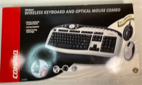 COMPAQ WINDOWS WIRELESS Keyboard Optical Mouse Model CPQ165KB NEW EUR