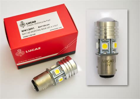 Lucas LED BAY15D Stop/Tail Bulb 6V - Classic Fasteners