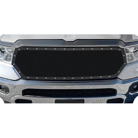 Apg Dodge Ram Pc Rivet Style Black Mm Wire Mesh Main Grille