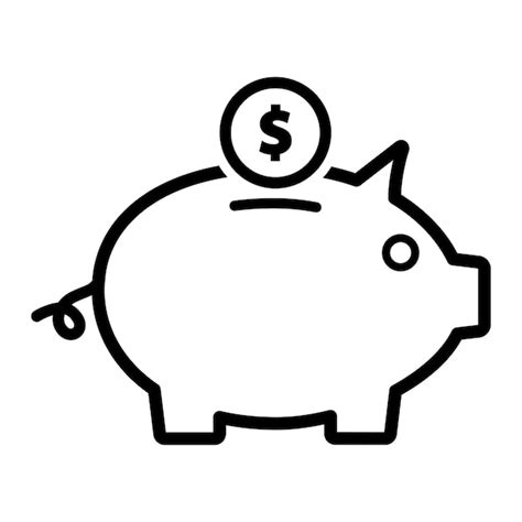 Premium Vector Piggy Bank Icon