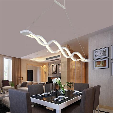 Lustre Pendente 2 Ondas 4000K Bivolt Branco Original Mesa De Jantar