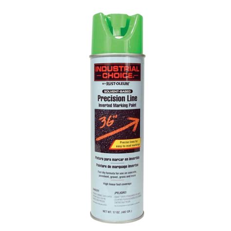 Rust Oleum Industrial Choice 17 Oz Florescent Green Inverted Marking