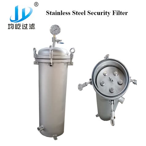 Stainless Steel L Micron Filter Vessel Water Security Filter For