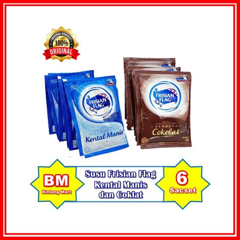 Jual Susu Kental Manis Sachet Cap Bendera Frisian Flag Isi Pcs