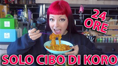 MANGIO SOLO CIBO DI KORO PER 24 ORE YouTube