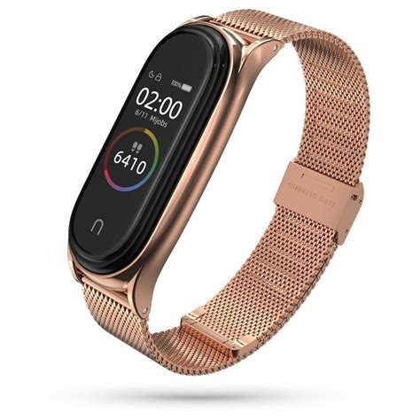 Bransoleta Milaneseband Braders Do Xiaomi Mi Band 7 Rose Gold Braders