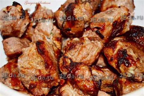 Шашлык из свинины с лимоном и луком - пошаговый фоторецепт