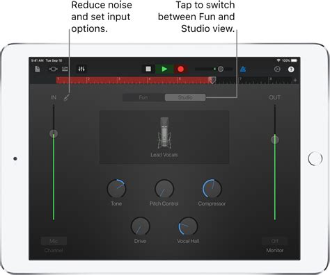 Use The Audio Recorder In GarageBand For IPad Apple Support