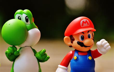 Super Mario and Yoshi Plastic Figure · Free Stock Photo