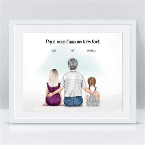 Affiche Portrait de Famille Personnalisé MarieandClaire Créations