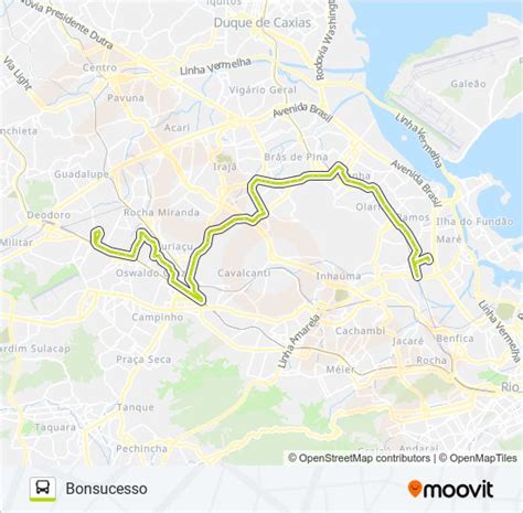 Rota Da Linha Hor Rios Paradas E Mapas Bonsucesso Atualizado