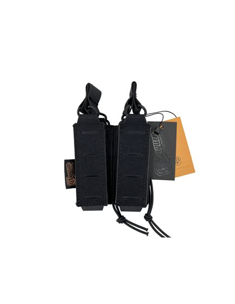 Conquer Double Pistol Mag Pouch Black