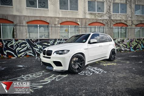 Alpine White Bmw X M On Velos Solo V Forged Wheels W Kw V