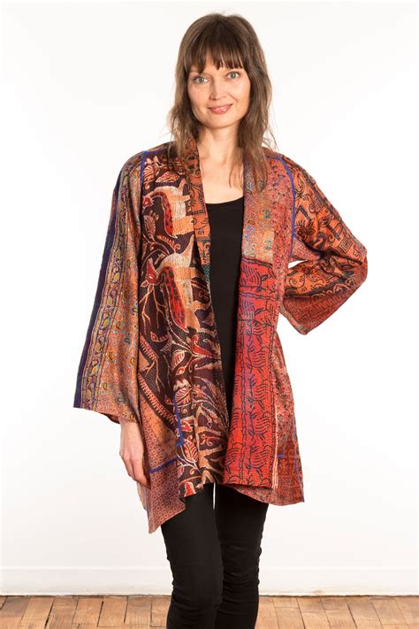 Silk A Line Jacket 12 By Mieko Mintz Doubly Divine This Fully