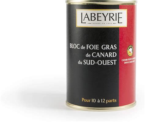 Labeyrie Bloc Foie Gras Canard Igp Sud Ouest Parts Amazon Fr