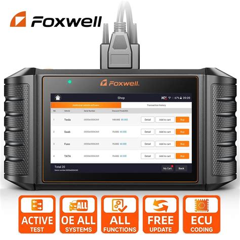 Foxwell Nt710 OBD2 Car Diagnostic Tools All System Bi Directional Test