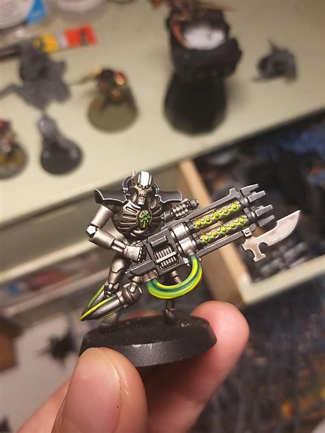 Painted My First Necron Just Need To Base Him Now Rwarhammer40k