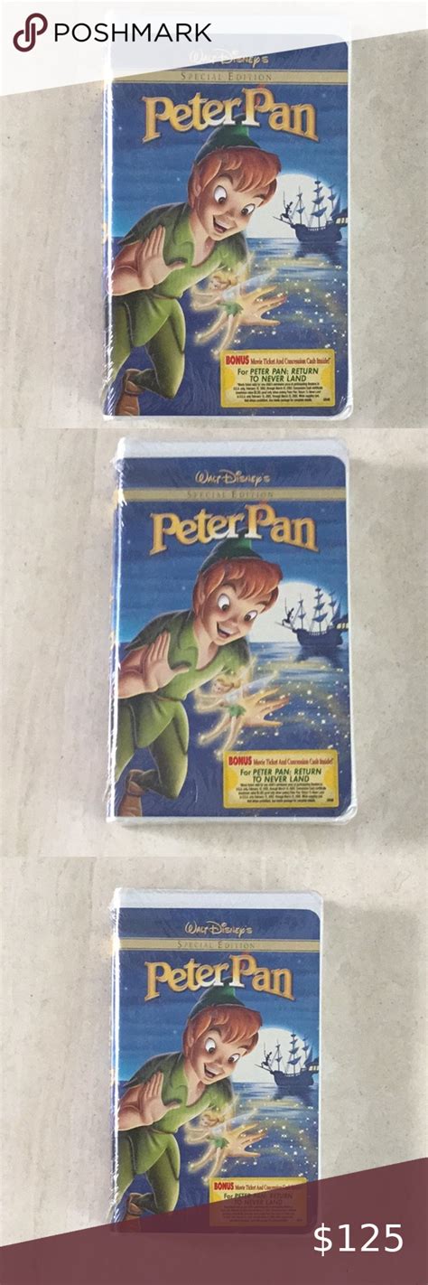 New Disney Peter Pan Special Edition VHS Sealed Walt Disneys Tinker