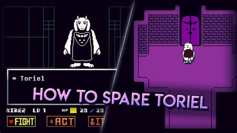 Undertale How To Spare Toriel Youtube