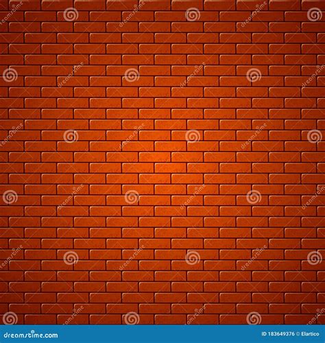 Red Brick Wall Seamless Pattern Vector Illustration Stock Vector Illustration Of Backdrop