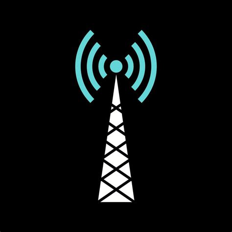 Telecom Tower Vector Icon 17467448 Vector Art At Vecteezy