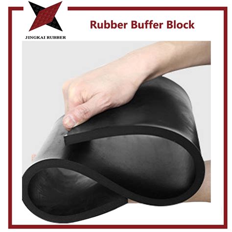 Black Rubber Block Paving Gasket Buffer Block Vibration Shock Damper