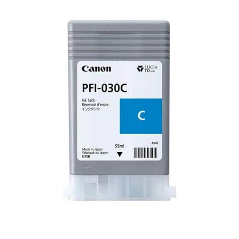 Cartucho De Tinta Canon PFI 030C Cyan