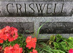 Robert H Criswell M Morial Find A Grave