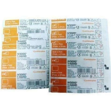 Opsite Iv3000 1 Hand Dressings 6cm X 7cm X 10 4007 By Smith And Nephew