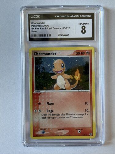 Charmander Ex Firered Leafgreen Pokemon Secret Rare Holo