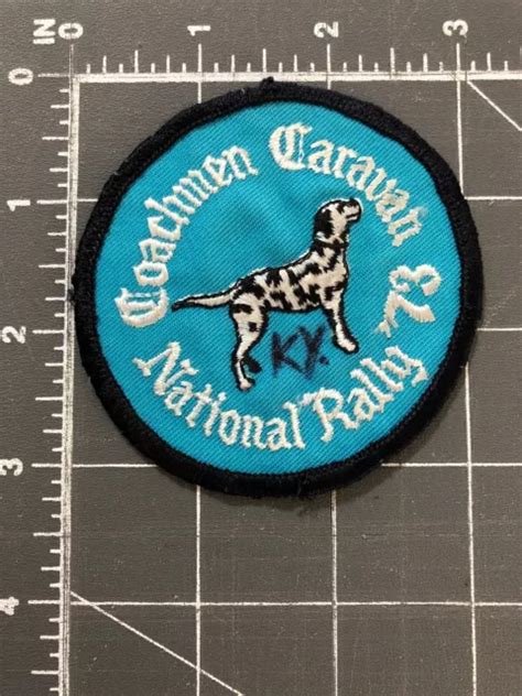 VINTAGE COACHMEN CARAVAN Nazionale Rally 73 Dalmata Logo Toppa 1973 Ky