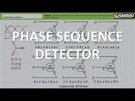 Phase Sequence Detector Full Lecture YouTube