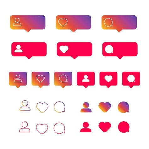 Premium Vector Like Comment Follower Icons In The Bubble Social Media