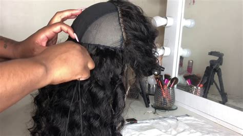 How To Make A Lace Frontal Wig Without Cutting Any Tracks Pt 2 Youtube