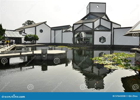 The Architecture of Suzhou Museum at Suzhou, China. Stock Photo - Image ...