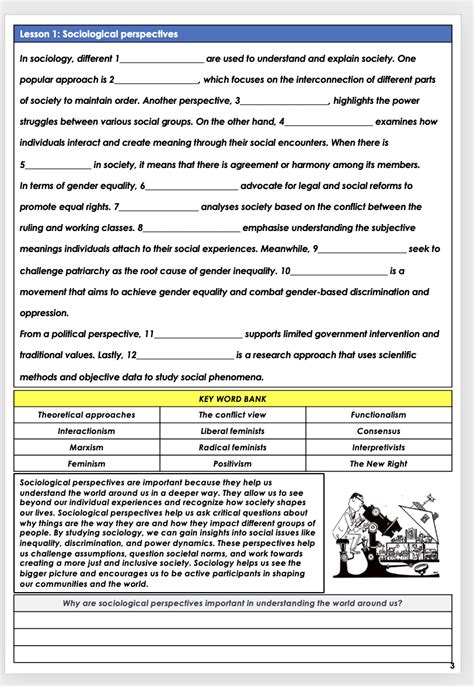 Aqa Gcse Sociology Y10 Introduction To Sociology Classwork Booklet 14