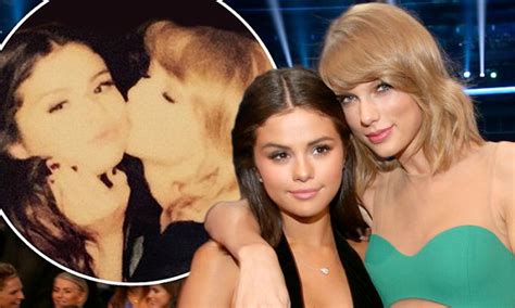 Taylor Swift And Selena Gomez Kissing Each Other